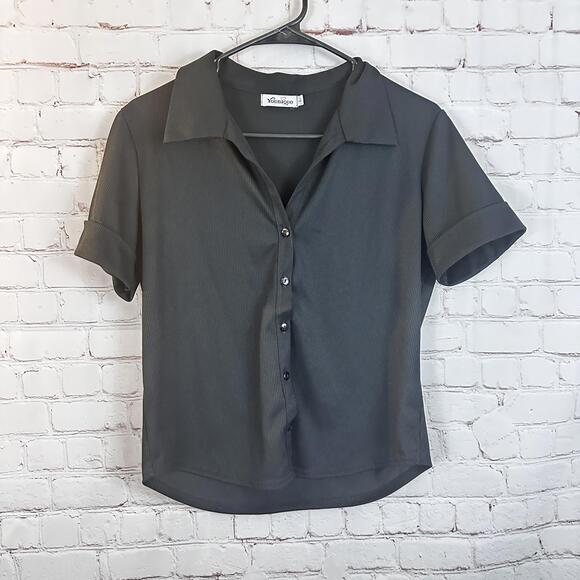 Younique Tops - Younique‎ Women's Black Y2K Button-Up Blouse Size Large
